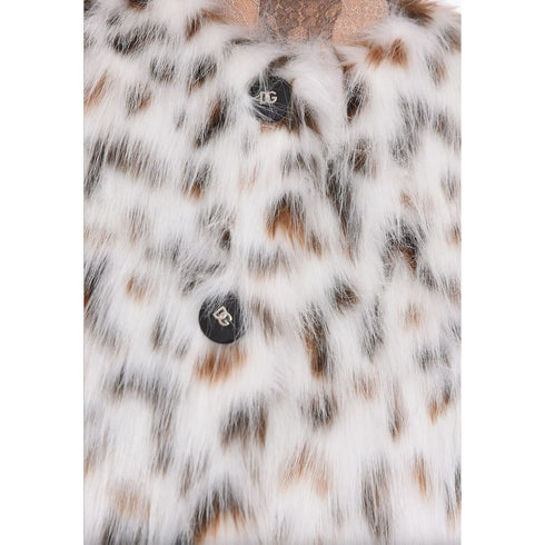 Dolce & Gabbana White Marabou Jackets & Coat